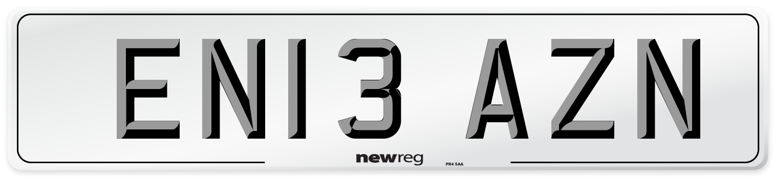 EN13 AZN Number Plate from New Reg